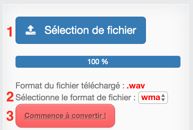 Comment convertir WAV en WMA en ligne